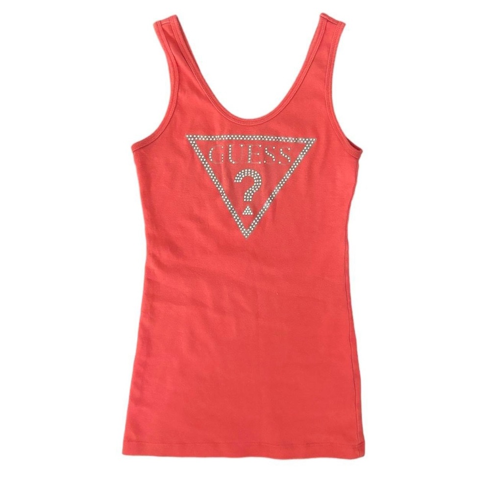 Guess rhinestone tank